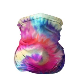 Бандана-труба 3D с принтом Tie Dye vortex в Новосибирске, 100% полиэстер, ткань с особыми свойствами — Activecool | плотность 150‒180 г/м2; хорошо тянется, но сохраняет форму | art | hype | maelstrom | swirl | tie dye | trend | vortex | акварель | акрил | арт | буйство | вихрь | дизайн | завихрение | краски | красок | тай дай | торнадо | тренд | трендовая | хайповая