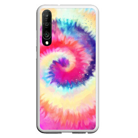 Чехол для Honor P30 с принтом Tie Dye vortex в Новосибирске, Силикон | Область печати: задняя сторона чехла, без боковых панелей | art | hype | maelstrom | swirl | tie dye | trend | vortex | акварель | акрил | арт | буйство | вихрь | дизайн | завихрение | краски | красок | тай дай | торнадо | тренд | трендовая | хайповая