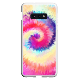 Чехол для Samsung S10E с принтом Tie Dye vortex в Новосибирске, Силикон | Область печати: задняя сторона чехла, без боковых панелей | art | hype | maelstrom | swirl | tie dye | trend | vortex | акварель | акрил | арт | буйство | вихрь | дизайн | завихрение | краски | красок | тай дай | торнадо | тренд | трендовая | хайповая