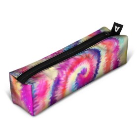 Пенал 3D с принтом Tie Dye vortex в Новосибирске, 100% полиэстер | плотная ткань, застежка на молнии | Тематика изображения на принте: art | hype | maelstrom | swirl | tie dye | trend | vortex | акварель | акрил | арт | буйство | вихрь | дизайн | завихрение | краски | красок | тай дай | торнадо | тренд | трендовая | хайповая