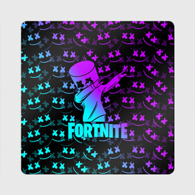 Магнит виниловый Квадрат с принтом FORTNITE X MARSHMELLO / ФОРТНАЙТ в Новосибирске, полимерный материал с магнитным слоем | размер 9*9 см, закругленные углы | fortnite | fortnite 2 | fortnite x | marshmello | ninja | ninja hyper streamer | ninja streamer | streamer | tyler blevins | маршмелло | ниндзя | фортнайт | фортнайт 2 | фортнайт глава 2