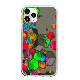 Чехол для iPhone 11 Pro Max матовый с принтом Кубики в Новосибирске, Силикон |  | texture | trend | абстракция | геометрия | детская | куб | кубики | парню | прикольная | ребенку | текстура | тренд | фигура | фигуры