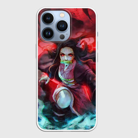 Чехол для iPhone 13 Pro с принтом НЕЗУКО КАМАДО в Новосибирске,  |  | demon slayer | kimetsu no yaiba | nezuko | shinobu | slayer | tanjiro | zenitsu | гию томиока | зенитцу | иноске хашибира | клинок рассекающий демонов | незуко | танджиро | шинобу кочо