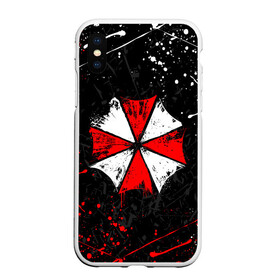 Чехол для iPhone XS Max матовый с принтом RESIDENT EVIL UMBRELLA в Новосибирске, Силикон | Область печати: задняя сторона чехла, без боковых панелей | ada wong | biohazard | leon | nemesis | project resistance | raccoon city | re | re3 | resident evil | resident evil 3 | rpd | stars | umbrella | ада вонг | амбрелла | немезис | ужасы