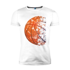 Мужская футболка премиум с принтом BasketBall Style в Новосибирске, 92% хлопок, 8% лайкра | приталенный силуэт, круглый вырез ворота, длина до линии бедра, короткий рукав | air | ball | balls | basket | basketball | bulls | game | hip hop | jordan | kobi | lakers | nba | oneill | play | rap | shakil | shaq | sport | баскет | баскетбол | джордан | зож | игра | играть | инста | нба | спорт | стиль | шакил