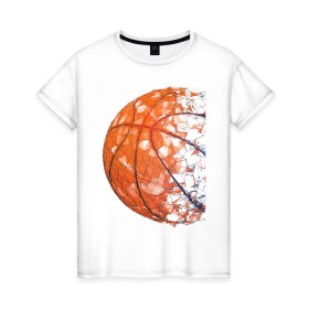 Женская футболка хлопок с принтом BasketBall Style в Новосибирске, 100% хлопок | прямой крой, круглый вырез горловины, длина до линии бедер, слегка спущенное плечо | air | ball | balls | basket | basketball | bulls | game | hip hop | jordan | kobi | lakers | nba | oneill | play | rap | shakil | shaq | sport | баскет | баскетбол | джордан | зож | игра | играть | инста | нба | спорт | стиль | шакил
