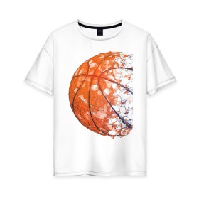 Женская футболка хлопок Oversize с принтом BasketBall Style в Новосибирске, 100% хлопок | свободный крой, круглый ворот, спущенный рукав, длина до линии бедер
 | air | ball | balls | basket | basketball | bulls | game | hip hop | jordan | kobi | lakers | nba | oneill | play | rap | shakil | shaq | sport | баскет | баскетбол | джордан | зож | игра | играть | инста | нба | спорт | стиль | шакил