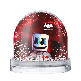 Снежный шар с принтом MARSHMELLO в Новосибирске, Пластик | Изображение внутри шара печатается на глянцевой фотобумаге с двух сторон | marshmello | music | дым | зефир | зефирка | лого | лого marshmello | лого маршмеллоу | логотип | логотип marshmello | логотип маршмеллоу | маршиеллоу | маска | музыка | музыкант