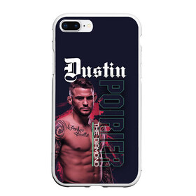 Чехол для iPhone 7Plus/8 Plus матовый с принтом Dustin Poirier в Новосибирске, Силикон | Область печати: задняя сторона чехла, без боковых панелей | diamond | diamond poirier | dustin poirier | mma | poirier | ssru | ufc | дастин порье | мма | порье