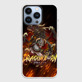 Чехол для iPhone 13 Pro с принтом THE ELDER SCROLLS в Новосибирске,  |  | dovahkiin | dragonborn | fus ro dah | rpg | skyrim | tes | tes skyrim | the elder scrolls | the elder scrolls skyrim | докавин | рпг | скайрим