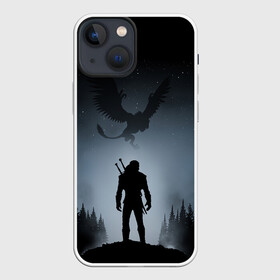 Чехол для iPhone 13 mini с принтом ВЕДЬМАК в Новосибирске,  |  | geralt | the witcher | the witcher wild hunt | witcher | wolf | ведьмак | ведьмак 3 | волк | геральт | охотник