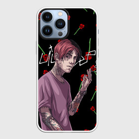 Чехол для iPhone 13 Pro Max с принтом LIL PEEP | ЛИЛ ПИП (Z) в Новосибирске,  |  | lil peep | lil prince | pink | зарубежная музыка | лил пип | маленький принц