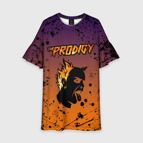 Детское платье 3D с принтом THE PRODIGY | ПРОДИДЖИ (Z) в Новосибирске, 100% полиэстер | прямой силуэт, чуть расширенный к низу. Круглая горловина, на рукавах — воланы | keith charles flint | prodigy | the prodigy | альтернативный дэнс | бигбит | брейкбит | кит флинт | лиам хоулетт | максим реалити | техно | электроник рок | электропанк