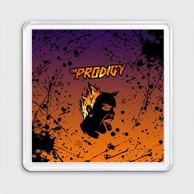 Магнит 55*55 с принтом THE PRODIGY | ПРОДИДЖИ (Z) в Новосибирске, Пластик | Размер: 65*65 мм; Размер печати: 55*55 мм | keith charles flint | prodigy | the prodigy | альтернативный дэнс | бигбит | брейкбит | кит флинт | лиам хоулетт | максим реалити | техно | электроник рок | электропанк