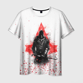 Мужская футболка 3D с принтом ASSASSIN`S CREED в Новосибирске, 100% полиэфир | прямой крой, круглый вырез горловины, длина до линии бедер | slayer | асасин | ассасин крид | ассассин | тамплиеры