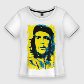 Женская футболка 3D Slim с принтом Че Гевара в Новосибирске,  |  | ernesto guevara | голова | известный | куба | личность | популярный | революционер | революция | че | че гевара | человек | эрнесто
