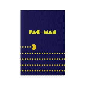 Обложка для паспорта матовая кожа с принтом PAC-MAN в Новосибирске, натуральная матовая кожа | размер 19,3 х 13,7 см; прозрачные пластиковые крепления | Тематика изображения на принте: 1980 | game | ghostbusters | pac man | игра | монстры | охотники за привидениями | пэкмен | уровень | ход