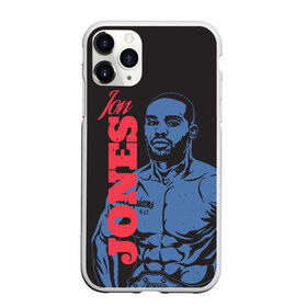 Чехол для iPhone 11 Pro матовый с принтом Jon Jones в Новосибирске, Силикон |  | bones jones | jon bones jones | jon jones | jonny bones | jonnybones | mma | ufc | джон джонс | мма