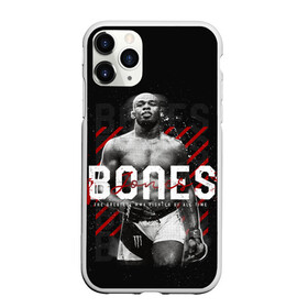 Чехол для iPhone 11 Pro матовый с принтом Bones Jones в Новосибирске, Силикон |  | bones jones | jon bones jones | jon jones | jonny bones | jonnybones | mma | ssru | ufc | джон джонс | мма