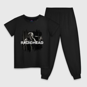 Детская пижама хлопок с принтом Radiohead в Новосибирске, 100% хлопок |  брюки и футболка прямого кроя, без карманов, на брюках мягкая резинка на поясе и по низу штанин
 | Тематика изображения на принте: radiohead | thomas edward yorke | альтернативный рок | арт рок | джонни гринвуд | инди рок | колин гринвуд | том йорк | фил селуэй | эд о’брайен | экспериментальный рок | электронная музыка