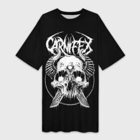 Платье-футболка 3D с принтом Carnifex в Новосибирске,  |  | behemoth | black | blackmetal | burzum | carnifex | punk | rock | suicide silence