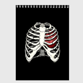 Скетчбук с принтом My Heart в Новосибирске, 100% бумага
 | 48 листов, плотность листов — 100 г/м2, плотность картонной обложки — 250 г/м2. Листы скреплены сверху удобной пружинной спиралью | Тематика изображения на принте: bone | bones | chest | heart | hearts | love | organ | organs | ribs | skeleton | x ray | грудная клетка | кости | кость | орган | органы | ребра | рентген | сердца | сердце | скелет