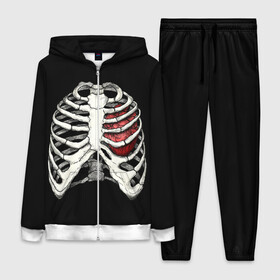 Женский костюм 3D с принтом My Heart в Новосибирске,  |  | bone | bones | chest | heart | hearts | love | organ | organs | ribs | skeleton | x ray | грудная клетка | кости | кость | орган | органы | ребра | рентген | сердца | сердце | скелет