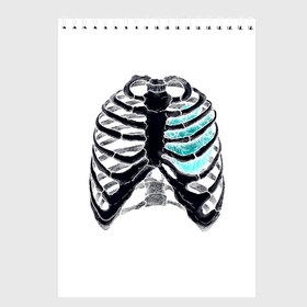 Скетчбук с принтом X-Ray в Новосибирске, 100% бумага
 | 48 листов, плотность листов — 100 г/м2, плотность картонной обложки — 250 г/м2. Листы скреплены сверху удобной пружинной спиралью | Тематика изображения на принте: bone | bones | chest | heart | hearts | love | organ | organs | ribs | skeleton | x ray | грудная клетка | кости | кость | орган | органы | ребра | рентген | сердца | сердце | скелет