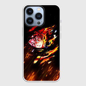 Чехол для iPhone 13 Pro с принтом Burning Kamado в Новосибирске,  |  | demon slayer | kimetsu no yaiba | nezuko | shinobu | slayer | tanjiro | zenitsu | гию томиока | зенитцу | иноске хашибира | клинок рассекающий демонов | незуко | танджиро | шинобу кочо