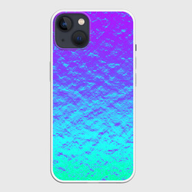 Чехол для iPhone 13 с принтом ПЕРЛАМУТР в Новосибирске,  |  | Тематика изображения на принте: neon | retro | абстракция | блестки | вода | волны | краски | неон | неоновый | перламутр | поп | радуга | ретро | текстура | фиолетовый
