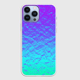 Чехол для iPhone 13 Pro Max с принтом ПЕРЛАМУТР в Новосибирске,  |  | Тематика изображения на принте: neon | retro | абстракция | блестки | вода | волны | краски | неон | неоновый | перламутр | поп | радуга | ретро | текстура | фиолетовый