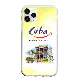 Чехол для iPhone 11 Pro Max матовый с принтом Куба в Новосибирске, Силикон |  | cuba | карибы | куба | лето | пальмы | путешествия | солнце | туризм