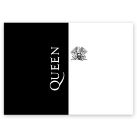 Поздравительная открытка с принтом Queen в Новосибирске, 100% бумага | плотность бумаги 280 г/м2, матовая, на обратной стороне линовка и место для марки
 | Тематика изображения на принте: freddie mercury | paul | queen | quen | богемская рапсодия | брайан мэй | глэм | группа | джон дикон | квин | королева | куин | меркури | меркьюри | музыкант | мэркури | певец | песня | поп | роджер тейлор | рок