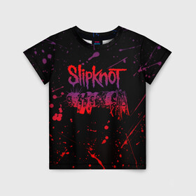 Детская футболка 3D с принтом SLIPKNOT в Новосибирске, 100% гипоаллергенный полиэфир | прямой крой, круглый вырез горловины, длина до линии бедер, чуть спущенное плечо, ткань немного тянется | slipknot | алессандро вентурелла | джей вайнберг | джеймс рут | кори тейлор | крэйг джонс | мик томсон | петля | сид уилсон | скользящий узел | слипкнот | удавка | шон крэхан