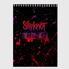 Скетчбук с принтом SLIPKNOT в Новосибирске, 100% бумага
 | 48 листов, плотность листов — 100 г/м2, плотность картонной обложки — 250 г/м2. Листы скреплены сверху удобной пружинной спиралью | slipknot | алессандро вентурелла | джей вайнберг | джеймс рут | кори тейлор | крэйг джонс | мик томсон | петля | сид уилсон | скользящий узел | слипкнот | удавка | шон крэхан