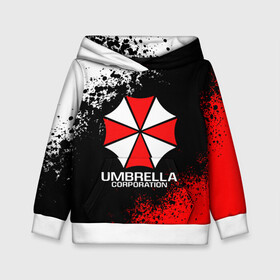 Детская толстовка 3D с принтом RESIDENT EVIL UMBRELLA | РЕЗИДЕНТ ЕВИЛ (Z) в Новосибирске, 100% полиэстер | двухслойный капюшон со шнурком для регулировки, мягкие манжеты на рукавах и по низу толстовки, спереди карман-кенгуру с мягким внутренним слоем | ada wong | biohazard | leon | nemesis | project resistance | raccoon city | re | re3 | resident evil | resident evil 3 | rpd | stars | umbrella | ада вонг | амбрелла | немезис | ужасы