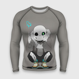 Мужской рашгард 3D с принтом UNDERTALE в Новосибирске,  |  | asriel dreemurr | chara | frisk | gaster blaster | sans | undertale | азриэль дримурр | андертейл | гастер | меттатон | санс | фриск | чара