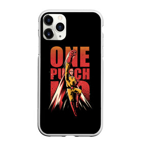 Чехол для iPhone 11 Pro матовый с принтом ONE-PUNCH MAN в Новосибирске, Силикон |  | one punch man | onepunchman | oppai | saitama | ван панч мен | ванпанчмен | макото миядзаки | сайтама | человек один удар