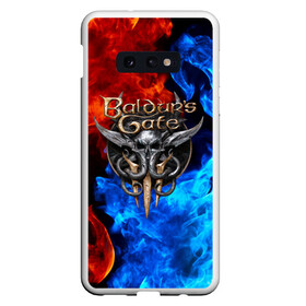 Чехол для Samsung S10E с принтом BALDUR`S GATE в Новосибирске, Силикон | Область печати: задняя сторона чехла, без боковых панелей | Тематика изображения на принте: baldur s | baldur s gate | baldur s gate 3 | demons | knights | monsters | балдур | демоны | игры | монстры | рыцари