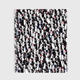 Тетрадь с принтом Черно-белые медведи в Новосибирске, 100% бумага | 48 листов, плотность листов — 60 г/м2, плотность картонной обложки — 250 г/м2. Листы скреплены сбоку удобной пружинной спиралью. Уголки страниц и обложки скругленные. Цвет линий — светло-серый
 | anime | danganronpa | doodling | manga | monokuma. аниме | textures | tiles | дудлинг | злодей. персонаж | коллаж | манпа | монокума | паттрен. медведь | плюшевый. данганронпа | тайлы | текстуры | толпа | фон