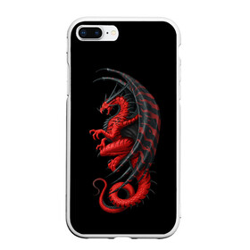 Чехол для iPhone 7Plus/8 Plus матовый с принтом Red Dragon в Новосибирске, Силикон | Область печати: задняя сторона чехла, без боковых панелей | beast | dinosaur | dragon | fire | hunter | ice | monster | predator | reptile | динозавр | дракон | зверь | лед | ледяной | монстр | огненный | огонь | охотник | хищник