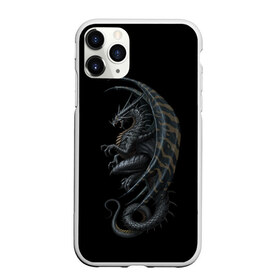 Чехол для iPhone 11 Pro Max матовый с принтом Black Dragon в Новосибирске, Силикон |  | beast | dinosaur | dragon | fire | hunter | ice | monster | predator | reptile | динозавр | дракон | зверь | лед | ледяной | монстр | огненный | огонь | охотник | хищник