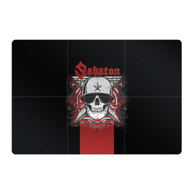 Магнитный плакат 3Х2 с принтом Sabaton Army Skull в Новосибирске, Полимерный материал с магнитным слоем | 6 деталей размером 9*9 см | battle metal | sabaton | военный рок | йоаким броден | крис рёланд | пар сундстрём | рок | рок группа | хэви метал | шведская группа | шведский рок