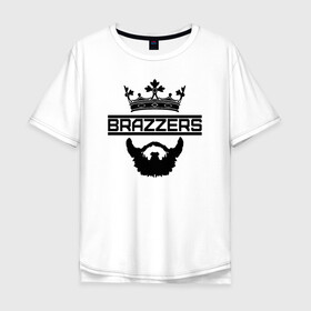 Мужская футболка хлопок Oversize с принтом Brazzers в Новосибирске, 100% хлопок | свободный крой, круглый ворот, “спинка” длиннее передней части | Тематика изображения на принте: brazzers | milf | ананизм | ананист | бразерс | браззерс | милф | сайт
