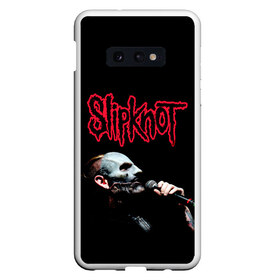 Чехол для Samsung S10E с принтом SLIPKNOT COREY в Новосибирске, Силикон | Область печати: задняя сторона чехла, без боковых панелей | corey | metal | music | rock | taylor | кори тэйлор | музыка | рок | слипнот