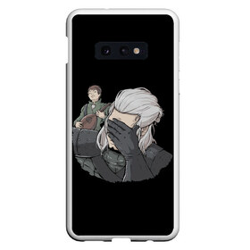 Чехол для Samsung S10E с принтом The Witcher Facepalm в Новосибирске, Силикон | Область печати: задняя сторона чехла, без боковых панелей | andrzej | cavill | ciri | geralt | henry | netflix | rivia | sapkowski | witcher | анджей | ведьмак | геральт | йеннифер | кавилл | лютик | ривия | сапковский | цири | цирилла