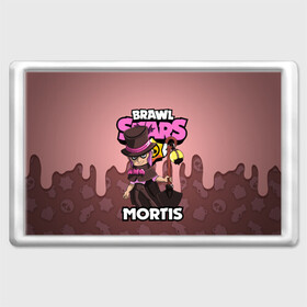 Магнит 45*70 с принтом BRAWL STARS MORTIS в Новосибирске, Пластик | Размер: 78*52 мм; Размер печати: 70*45 | Тематика изображения на принте: brawl stars | brawl stars mortis | brawler | mortis | бравл старз | бравлер | мортис