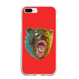 Чехол для iPhone 7Plus/8 Plus матовый с принтом Little Big в Новосибирске, Силикон | Область печати: задняя сторона чехла, без боковых панелей | 20 | 2020 | bear | big | eurovision | little | music | rus | russia | биг | бузова | евровидение | ильич | крыса | литл | медведь | музыка | россия