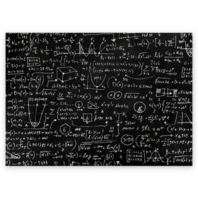 Поздравительная открытка с принтом Математические формулы в Новосибирске, 100% бумага | плотность бумаги 280 г/м2, матовая, на обратной стороне линовка и место для марки
 | formula | math | school | алгебра | математика | матеша | предметы | теорема | универ | физика | формула | школа