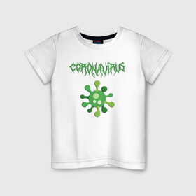 Детская футболка хлопок с принтом Коронавирус World Tour в Новосибирске, 100% хлопок | круглый вырез горловины, полуприлегающий силуэт, длина до линии бедер | 2019 ncov | coronavirus | virus | world tour | вирус | коронавирус | мировой тур